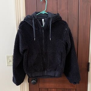 Lululemon Reversible Black Fleece Jacket